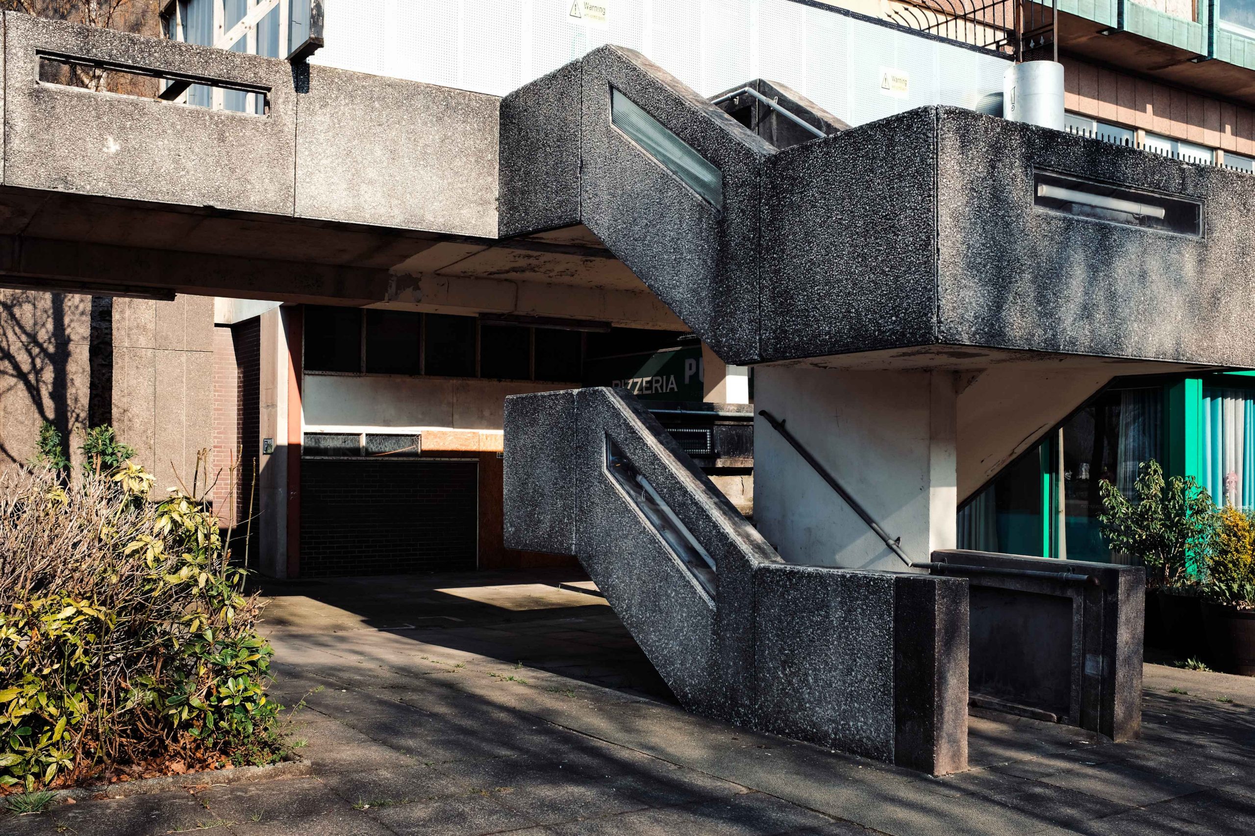 Close up shot of stairs in salford
